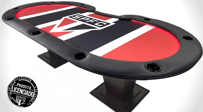Mesa de Poker Profissional Oficial São Paulo Futebol Clube